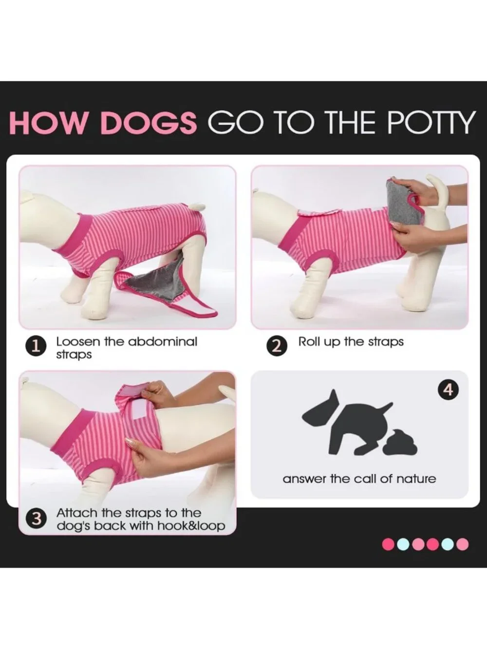 Post-Surgery Dog Recovery Suit, Soft Breathable Bodysuit for Comfort & Healing